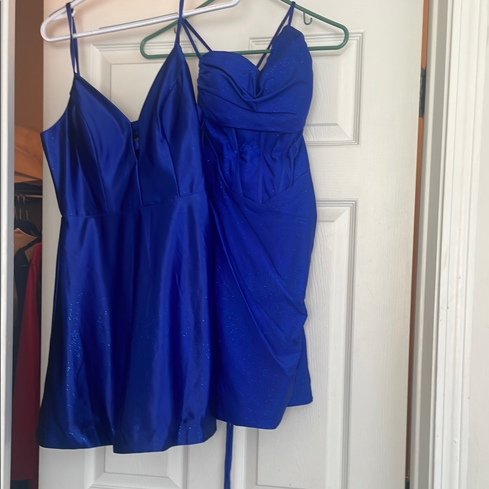 Elegant Blue Women's Dress